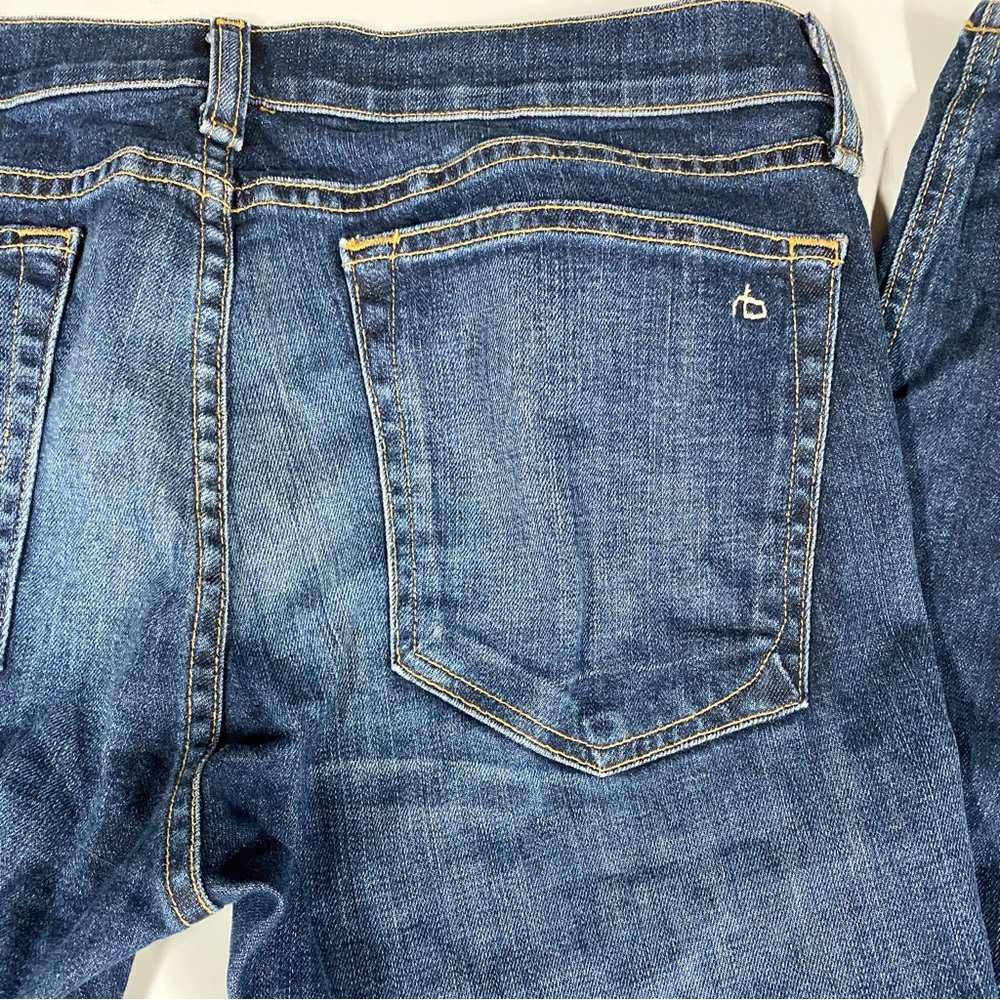 rag & bone Dark Wash Blue Straight-Leg Jeans - Picture 5 of 12